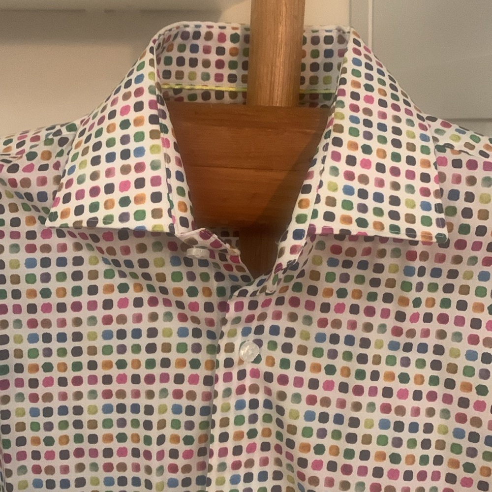 Bertigo Colorful Block Pattern Long Sleeve Large